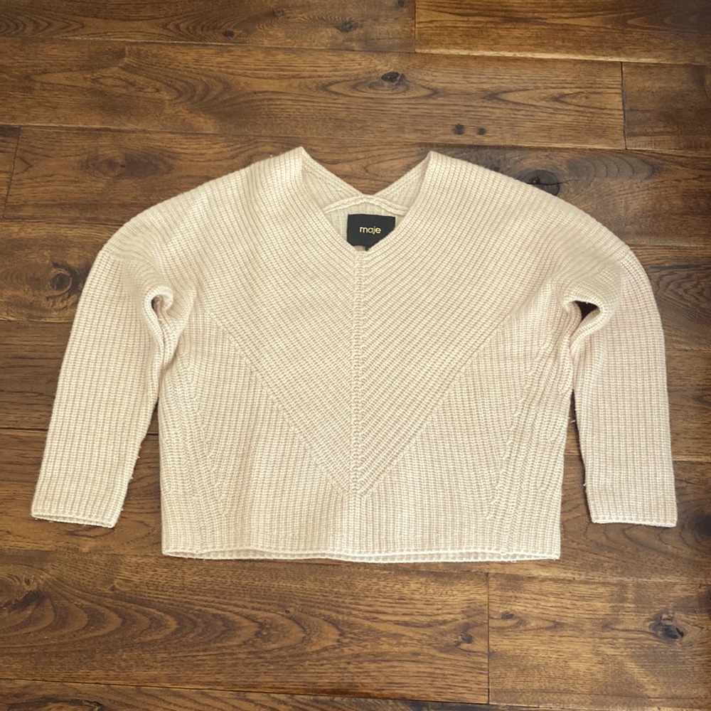 Maje V neck sweater